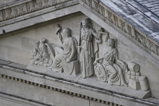 Architectural Details on Gallier Hall, New Orleans LA