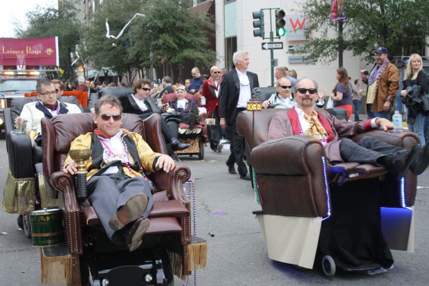 The Laissez Boys rolling in the Krewe of Tucks, 2013