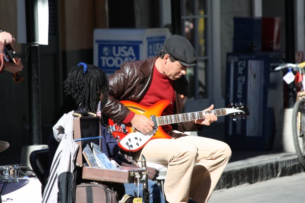 New Orleans street musician