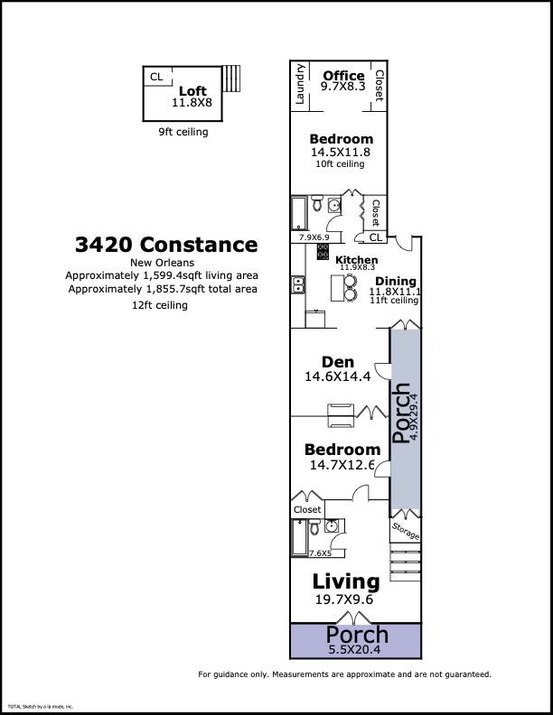 3420 Constance St New Orleans floor plan