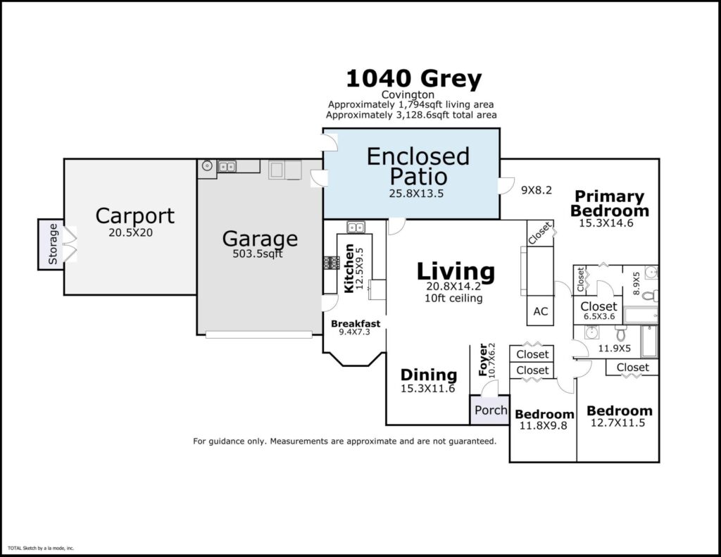 1040 Grey Lane Covington LA floor plan