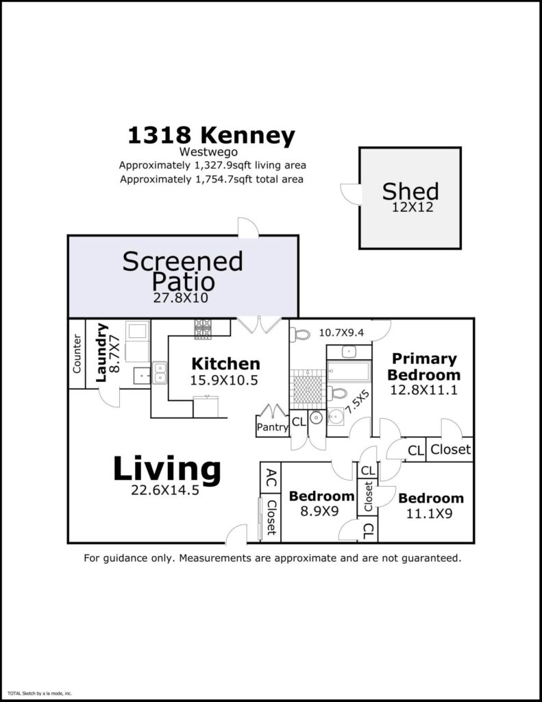 1318 Kenney Dr Westwego LA floor plan
