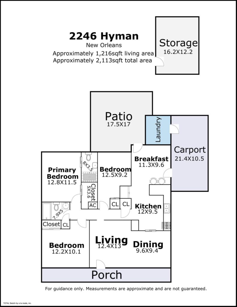 2246 Hyman Place New Orleans LA floorplan
