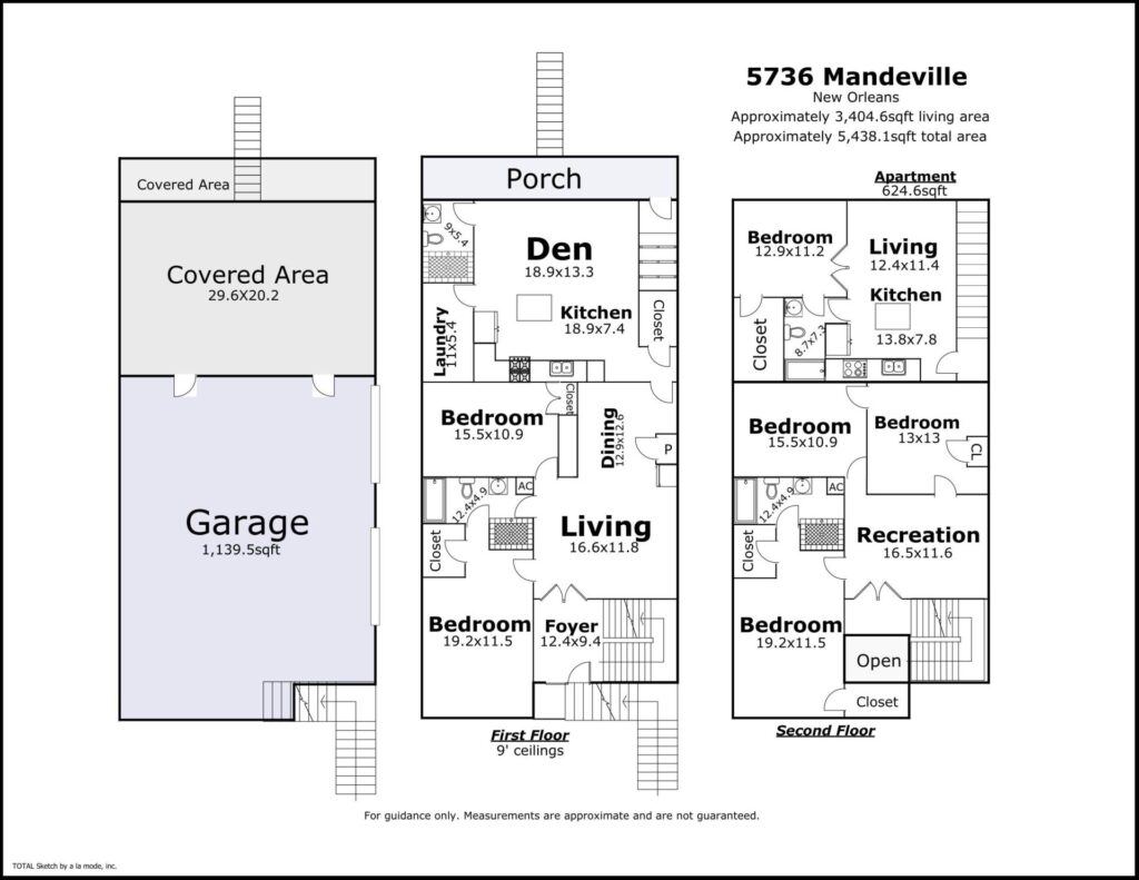 5736 Mandeville St New Orleans floorplan