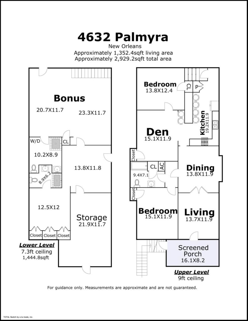 4632 Palmyra St New Orleans LA floorplan