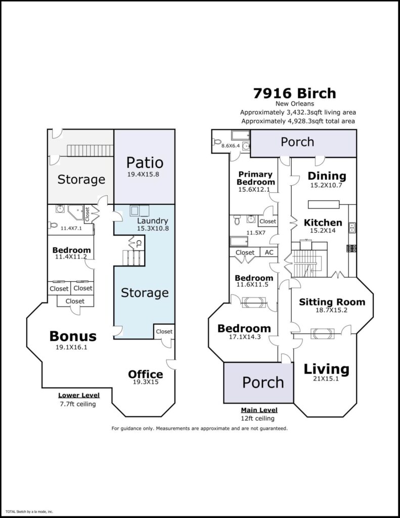 7916 Birch St New Orleans floorplan