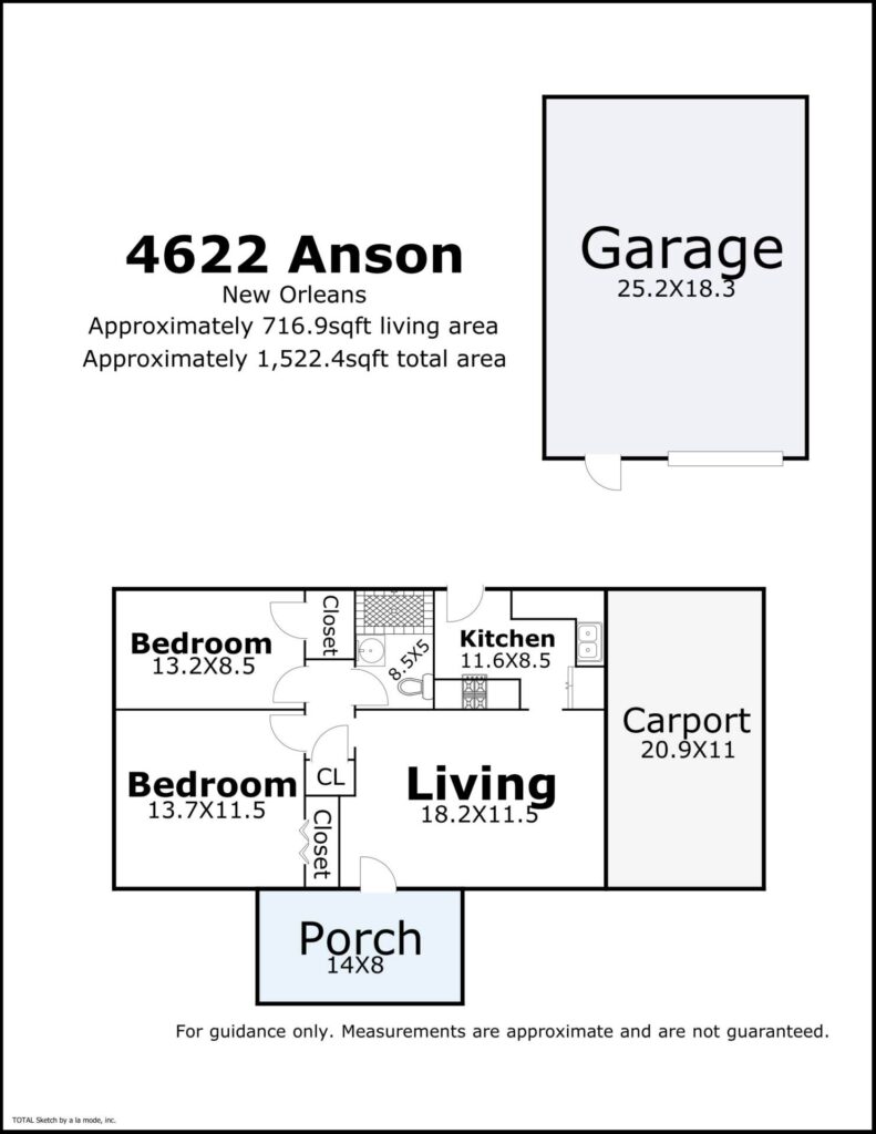 4622 Anson St floorplan