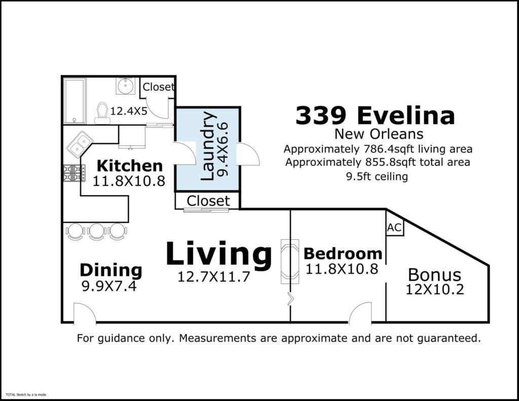 339 Evelina St New Orleans floor plan