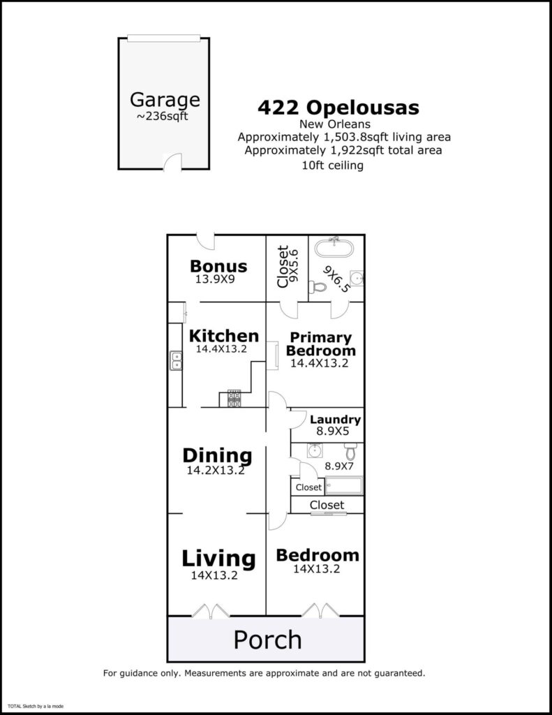 422 Opelousas Avenue floorplan