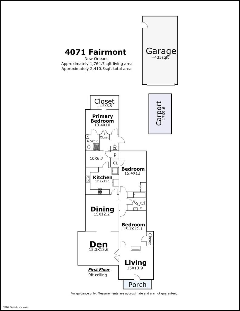 4071 Fairmont Dr floorplan