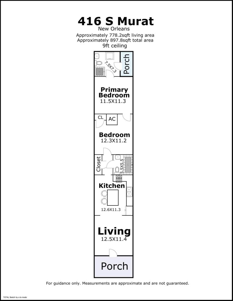 416 S Murat floorplan