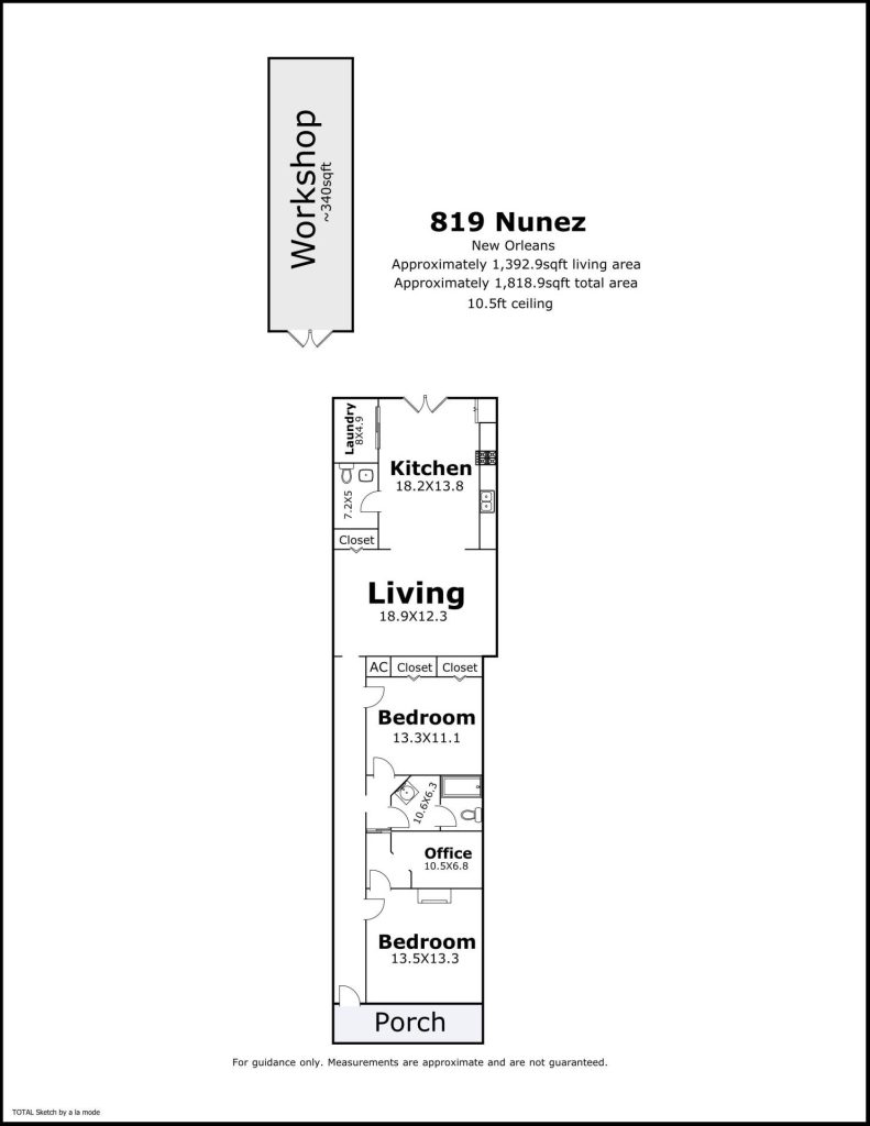 819 Nunez St floorplan