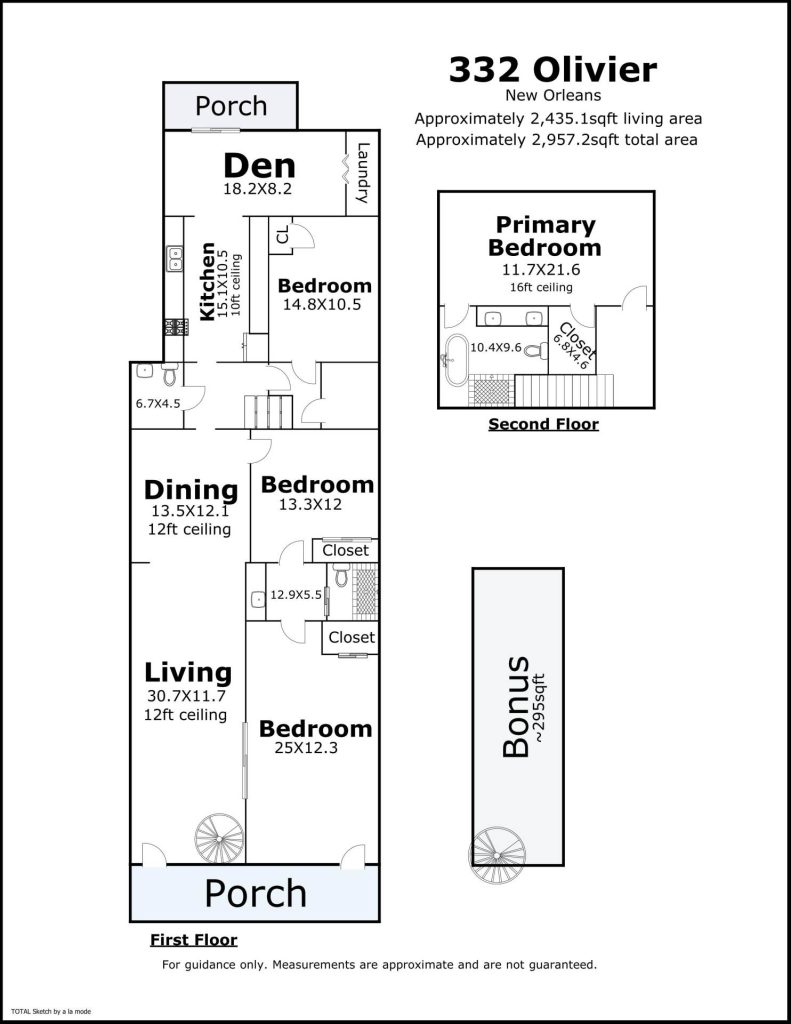 332 Olivier St floorplan