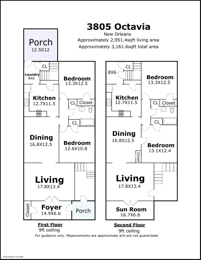 3805-3807 Octavia floorplan